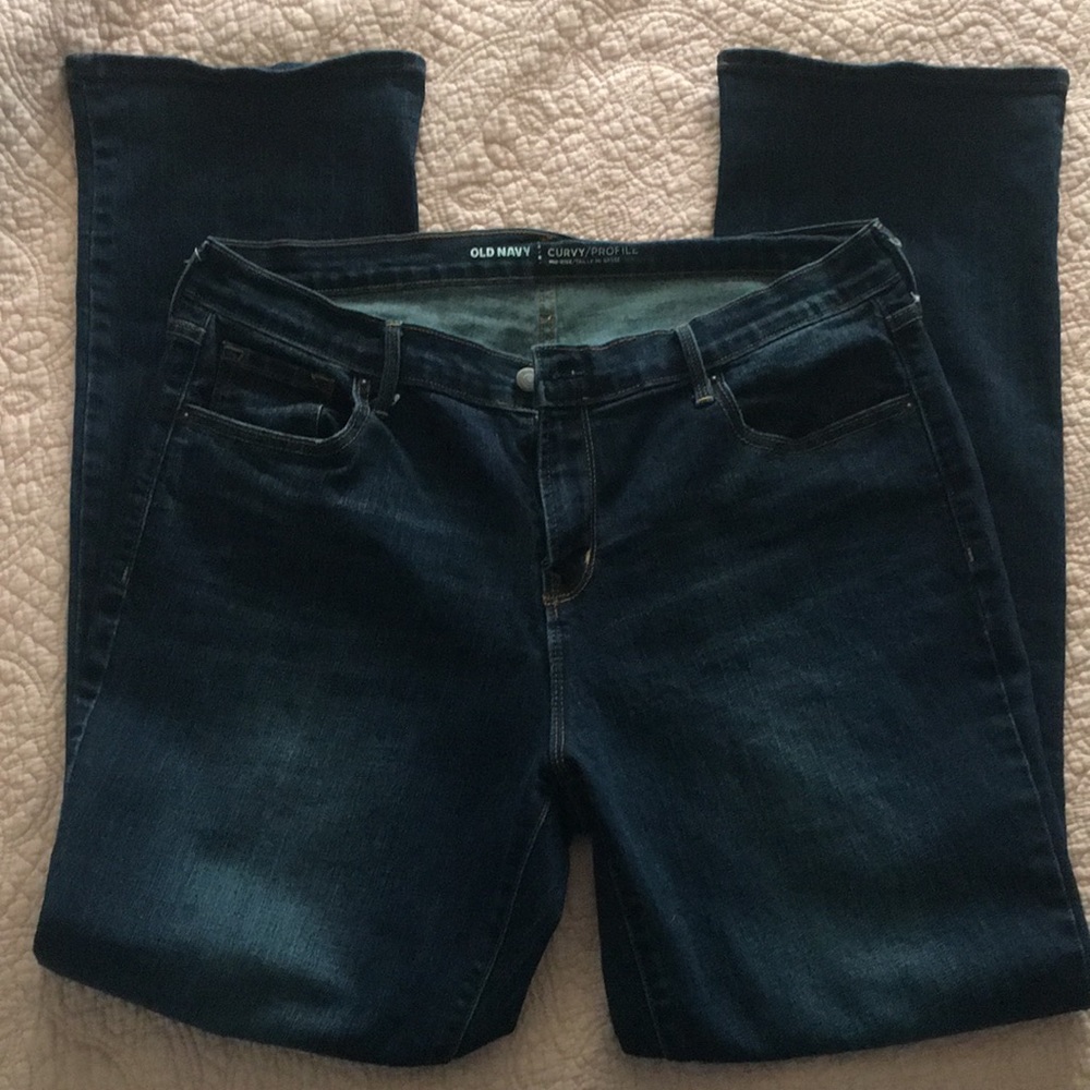 Old Navy Curvy Profile Mid Rose Jeans